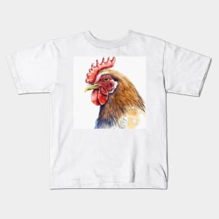 Water colour hen Kids T-Shirt